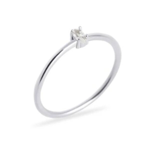 MIA - Sienna Ring - Stainless Steel with cubic zirconia - Size 8 - Picture 1 of 1